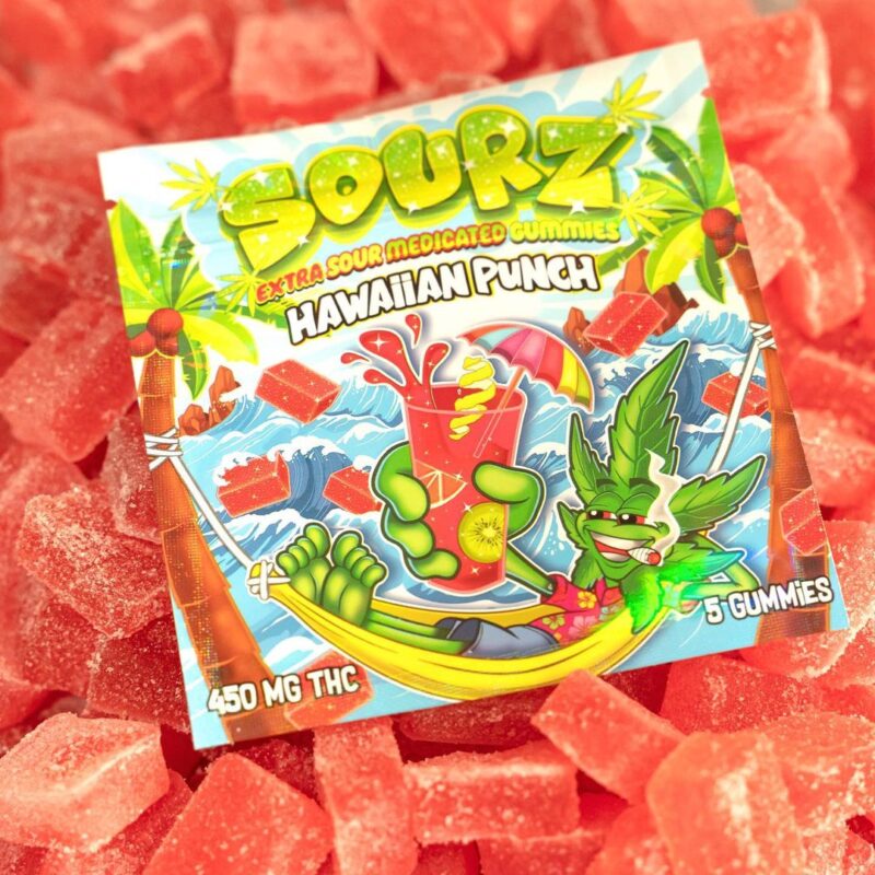 Buy Hawaiian Punch 450mg THC Sourz Gummies