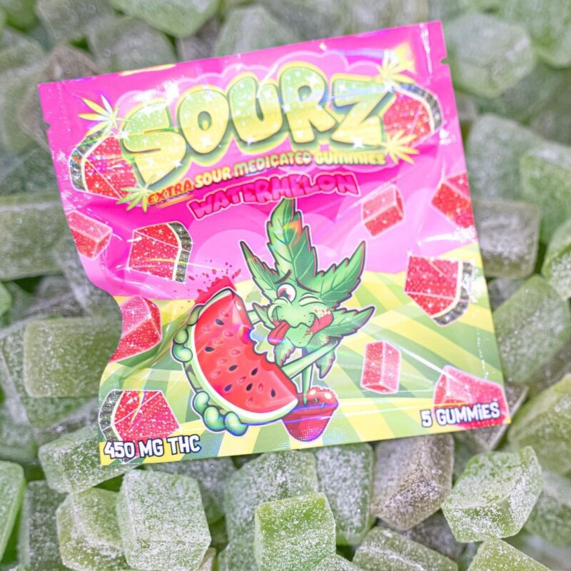 Buy Watermelon medicated 450mg THC gummies