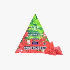 SOUR STRAWBERRY STIIIZY EDIBLES - 90MG GUMMY TRIANGLES | THC gummies